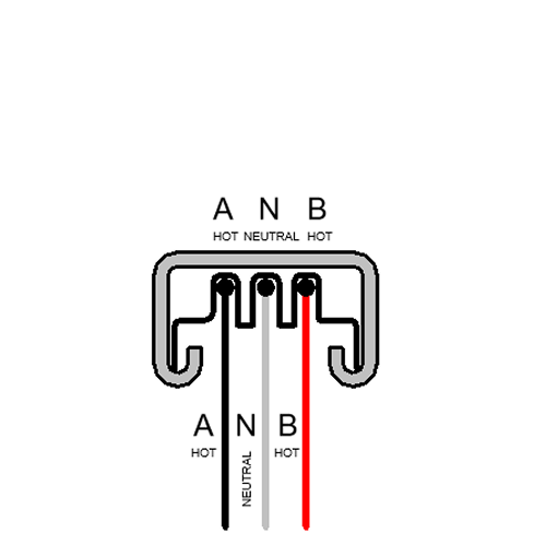 3-pole Track Busway with 2 hot and 1 neutral for single-phase power distribution
