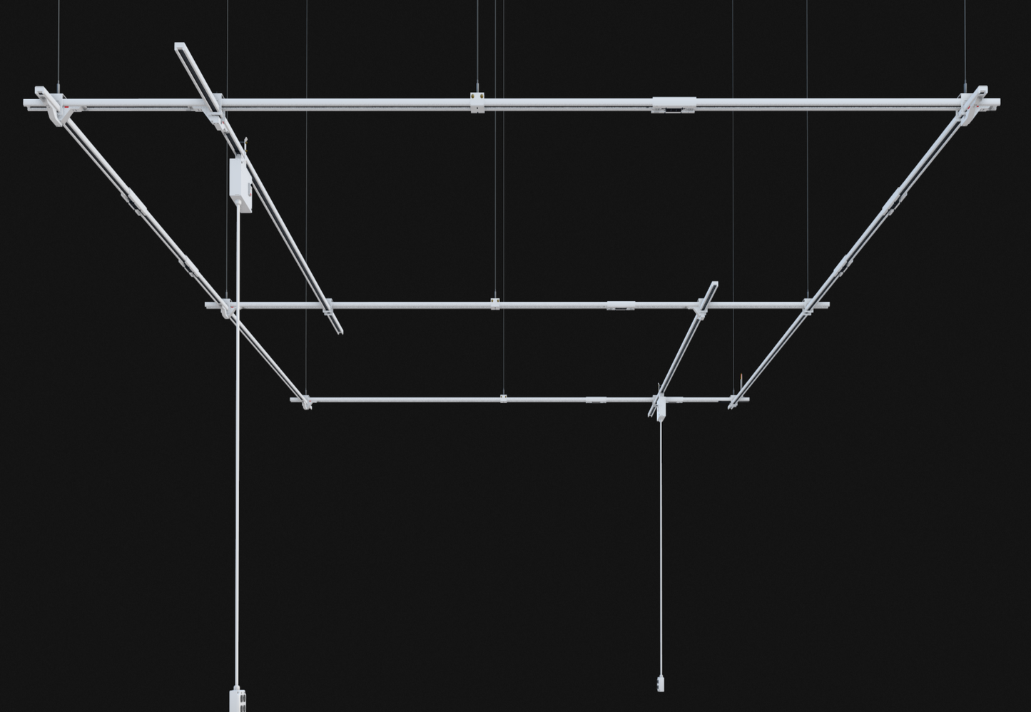 TRACK BUSWAY RECTANGLE SYSTEM - MEDIUM - 15' x 15'6"
