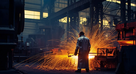 Industrial steel fabrication emphasizing why steel track busway is better suited than aluminum for industrial power distribution