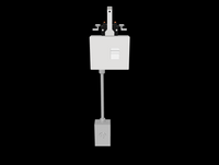 Track Busway 2-pole plug-in PowerDrop with breaker enclosure and twist-lock plug end