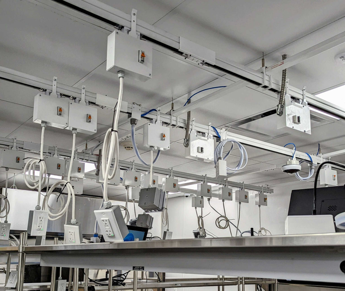 Track System Lab Office Overhead Power Distribution | Track Busway