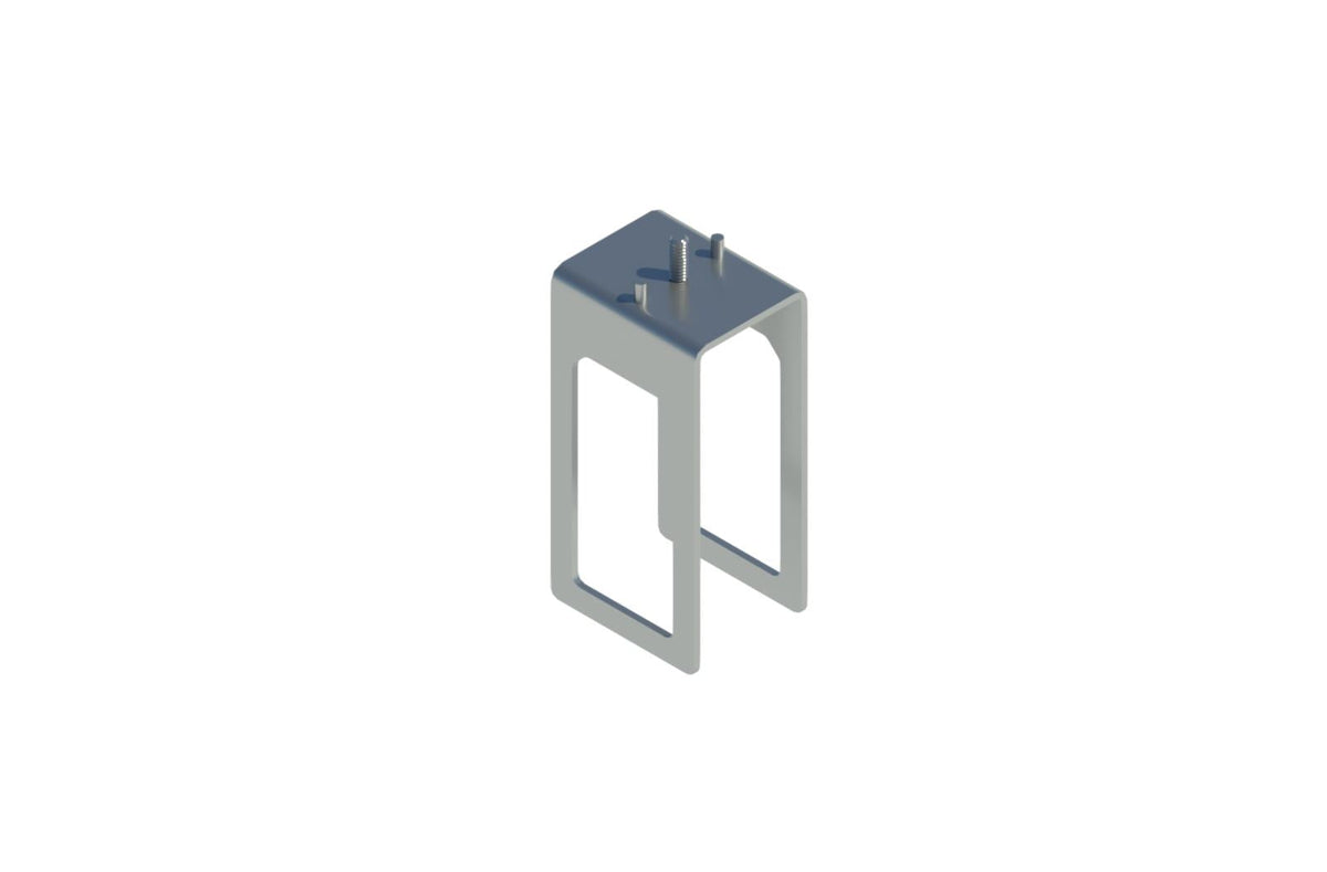 double-deck intersection bracket connecting pairs of track busway rails at right angles