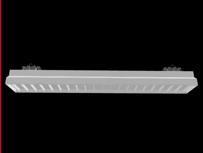 External Batwing Led Light Track Busway Batwing Linear LED |Louvered Task Lighting
