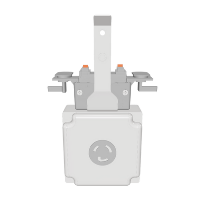 120V outlet box with L5-20R twist-lock receptacle for Track Busway