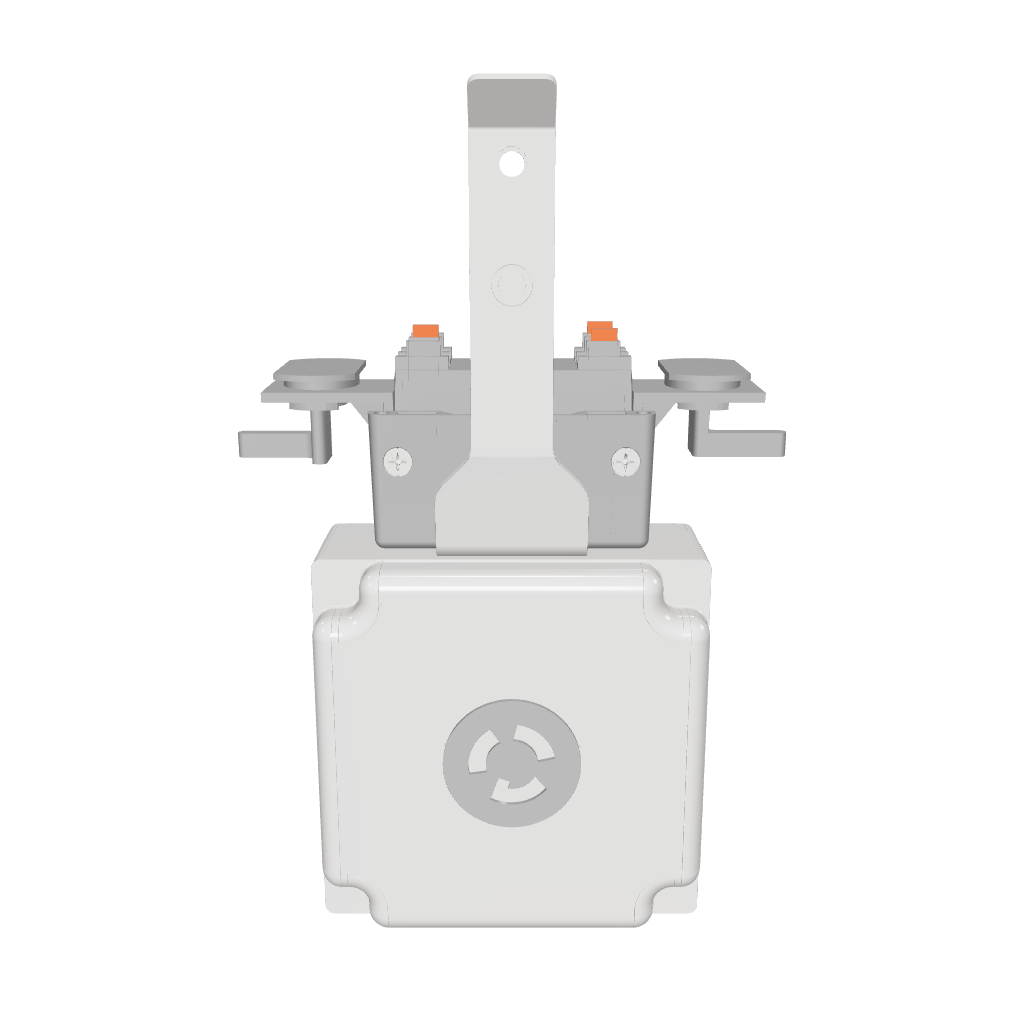 240V outlet box with L6-20 receptacle for Track Busway