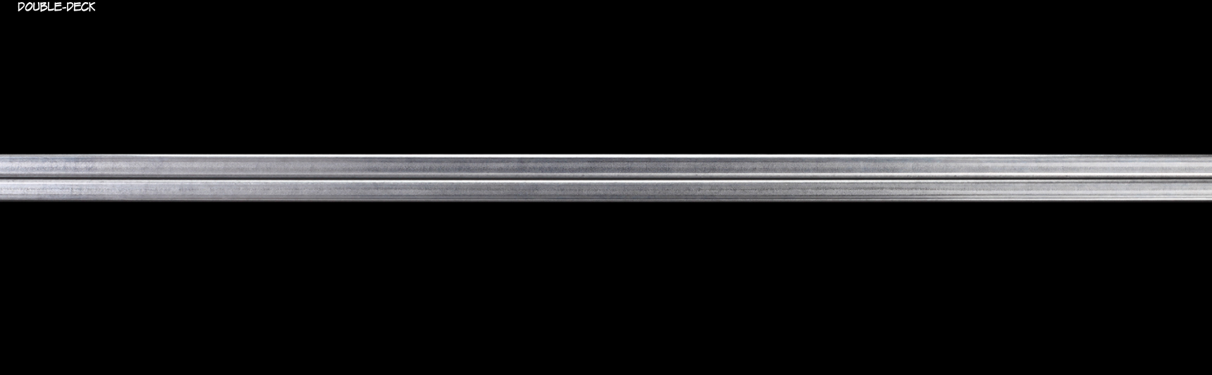 side view of 3-phase galvanized track busway section