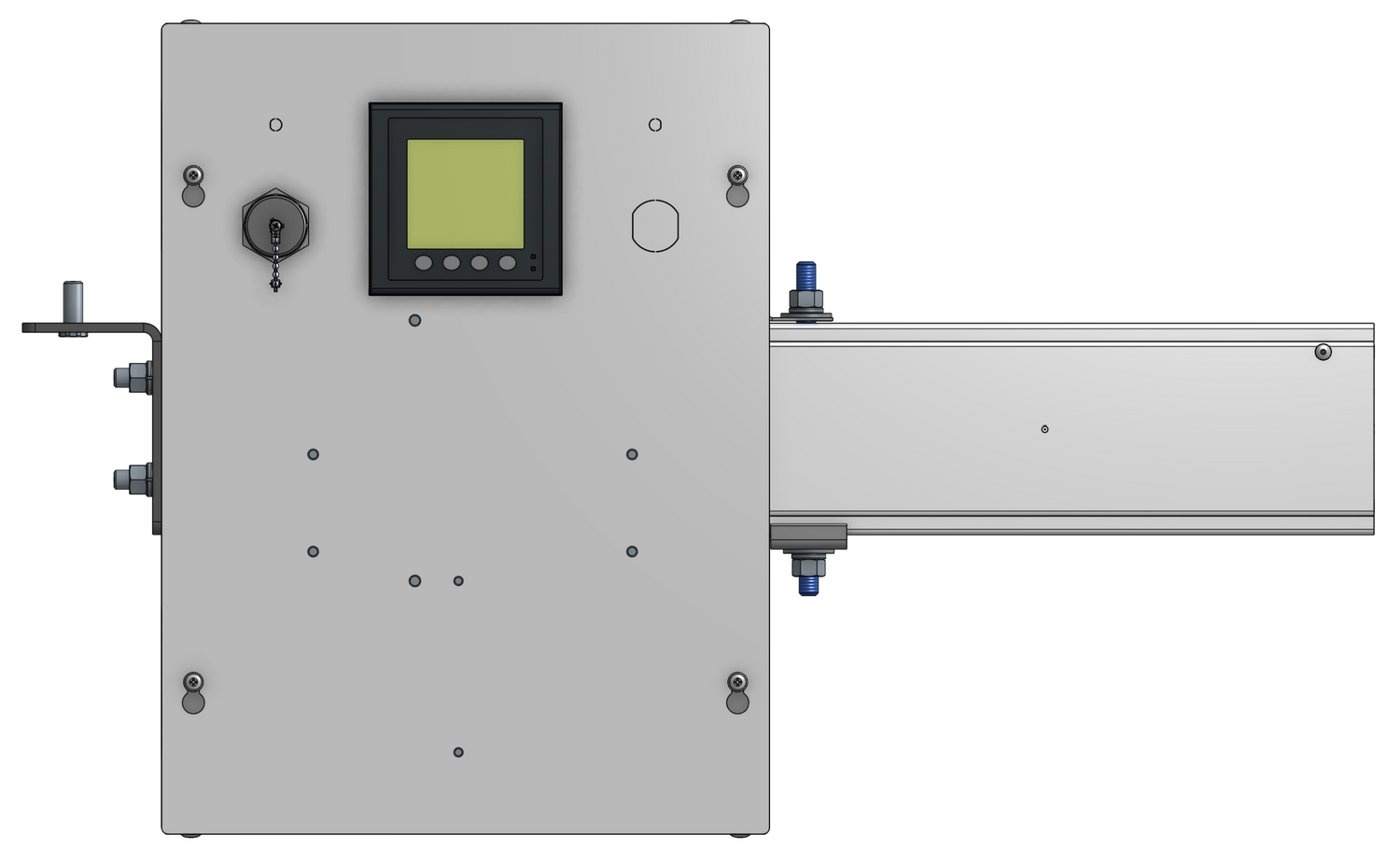 Track Busway end feed with critical power monitoring