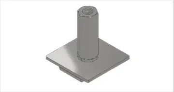 Threaded rod hanger used to suspend track busway from overhead structure