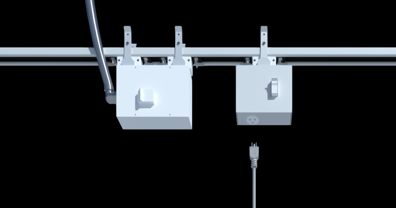 240V Breakered Outlet Box