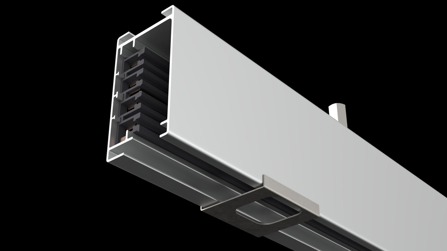 225A Track Busway end feed with critical power monitoring display