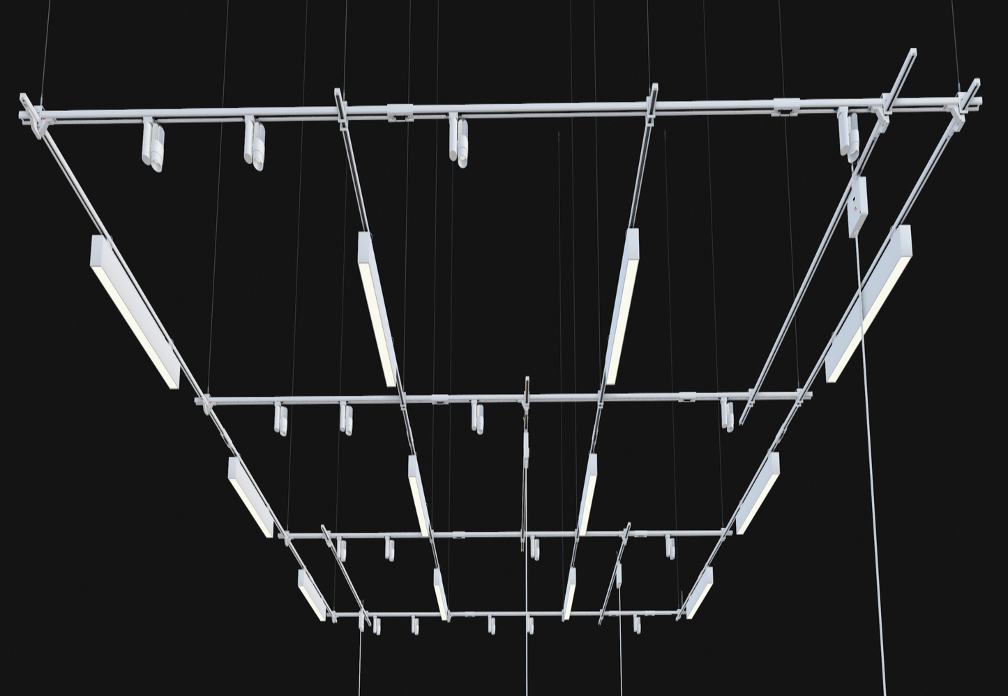 OVERHEAD GRID SYSTEM I Modular Power & LED Lighting I Large ...