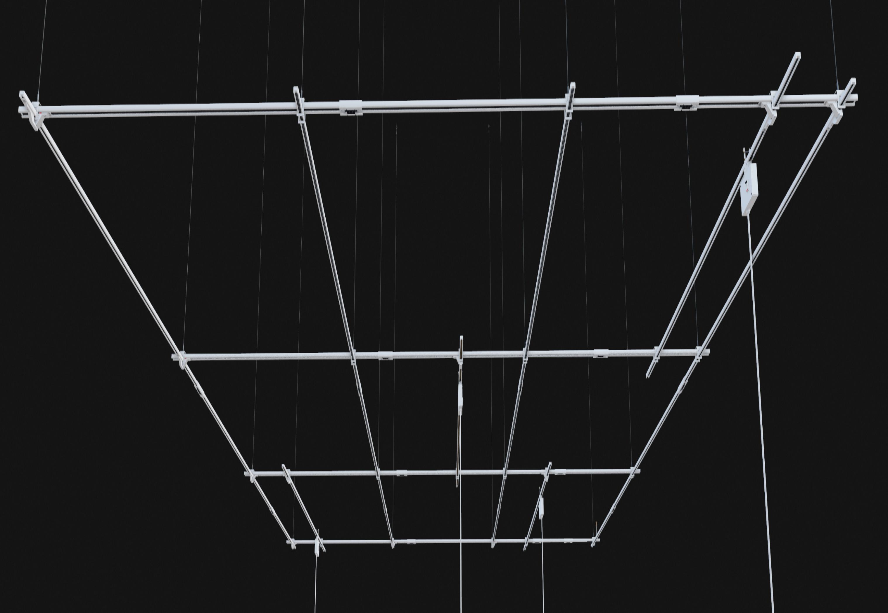 One Way Grid System Track Busway Grid Kits | Modular Overhead Power Distribution