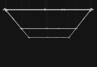 Medium Track Busway suspended rectangle configuration with no attachments yet