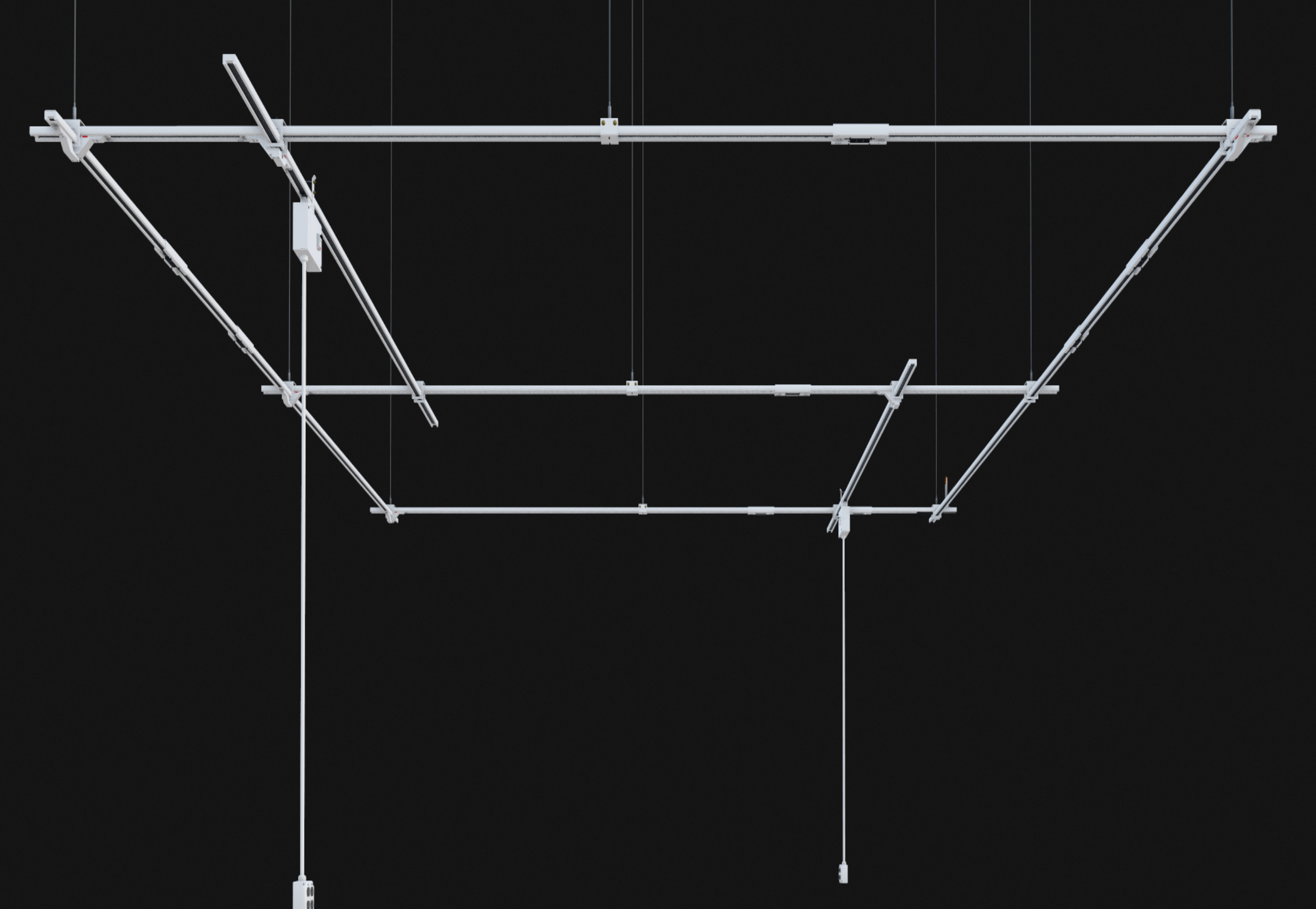 Large Rectangular Track System Track Busway Rectangle System – Medium | Plug-In Busway Power System