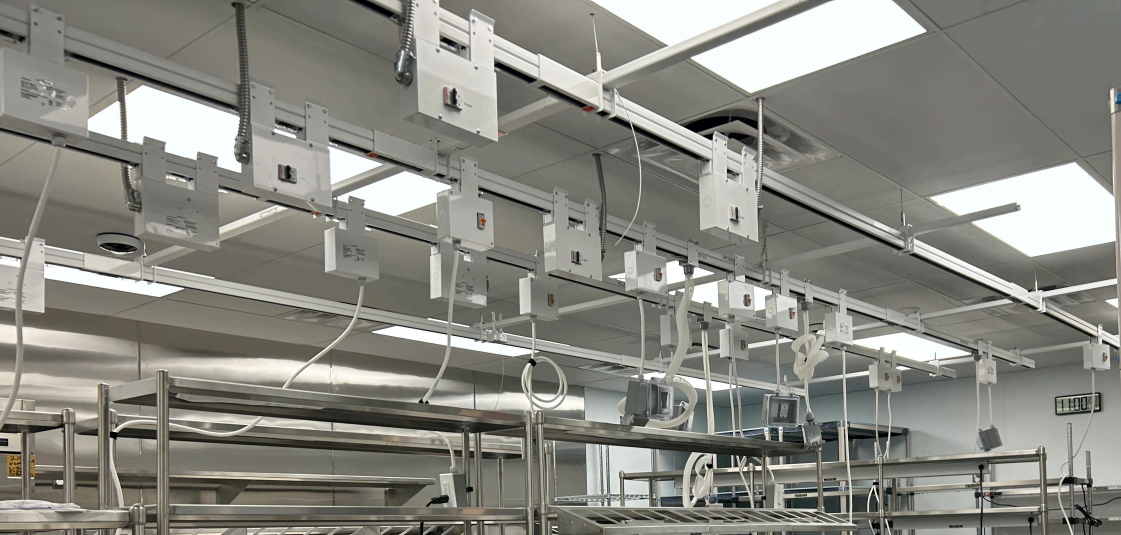 Overhead Utilities Rack Industrial Track Busway | Overhead Power Distribution