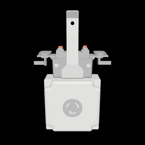 120V outlet box with L5-20R twist-lock receptacle for Track Busway