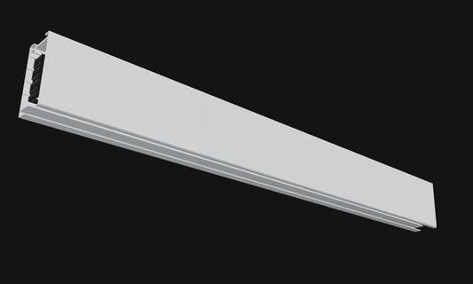Single T225 straight busway length with open conductor end and continuous plug-in slot