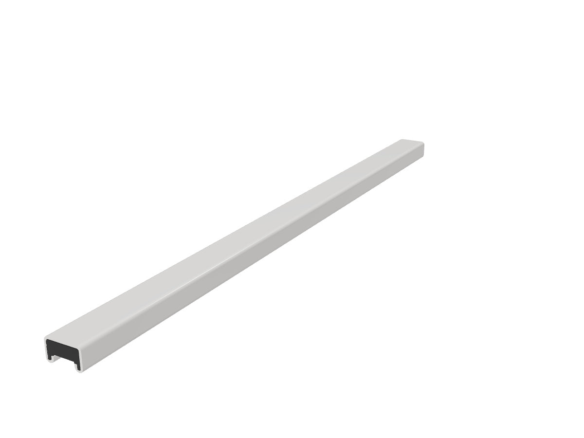 Rendered 3D view of T40 single-phase Track Busway length, aligned with the three-phase double-deck length view