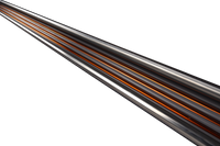 Open-slot Track Busway cross-section showing insulated copper busbars inside a steel channel.