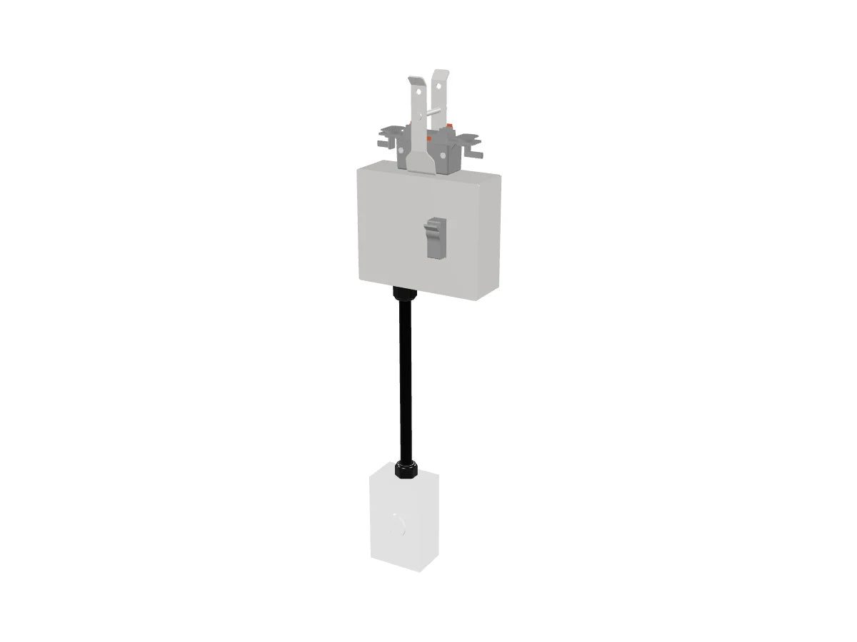 Rendered 3D view of 120V Power Drop Cord — 5-20R Single Straight Blade
