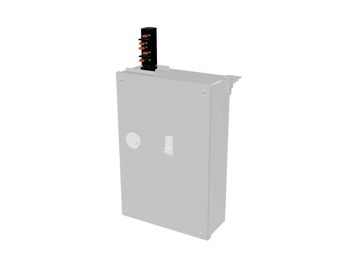 Rendered 3D view of T225 1-Pole Breakered Outlet Box Tap-Off Unit